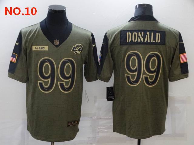 Men's Los Angeles Rams #99 Aaron Donald Jesey NO.10;